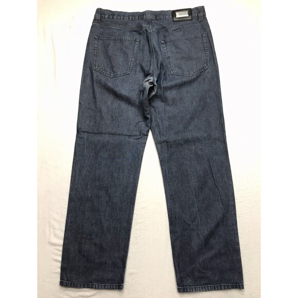 HUGO BOSS Select Alabama Jean Men 36x32 Relaxed Straight Dark Wash Italy - Picture 2 of 14